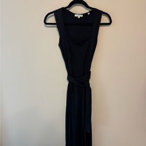 Vince Black Maxi Dress with Belt